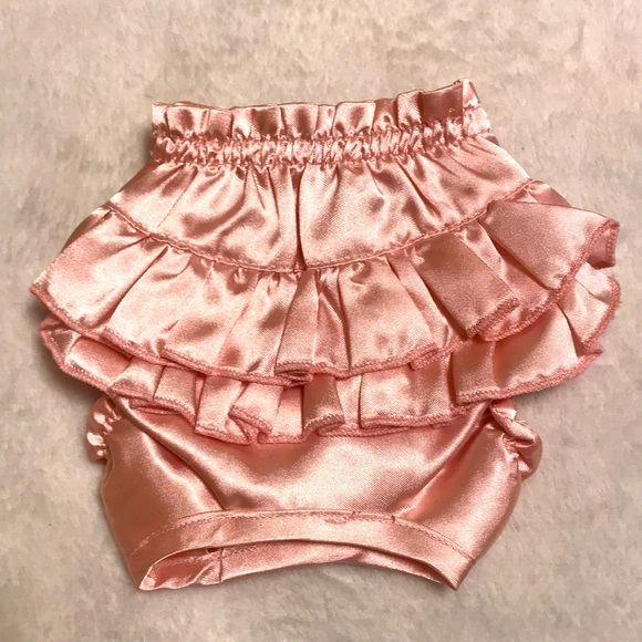 Dog Dress with Pink taffeta ruffled pants - Picture 6 of 6